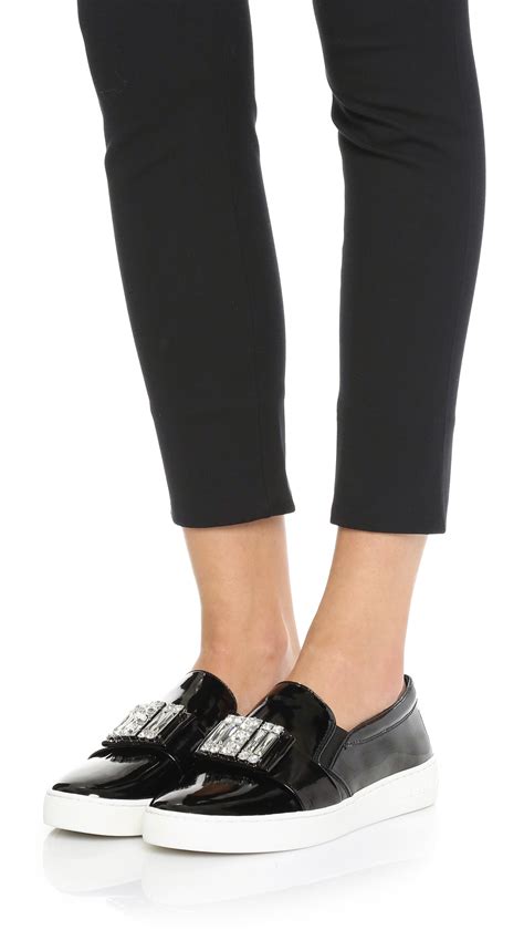 michael kors slip on|michael kors black slip on.